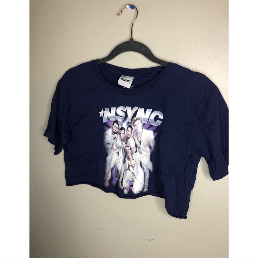 *NSYNC graphic crop tee